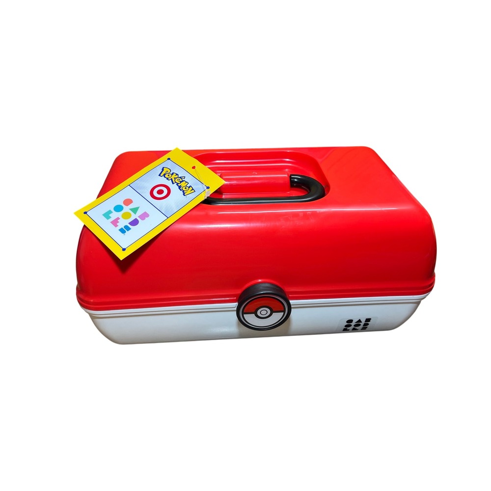 Pokemon Caboodles Pokeball Storage Case Red White Target Exclusive‎ Makeup Box